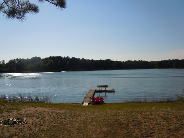 Water skiing on Prinel Lake, Danbury