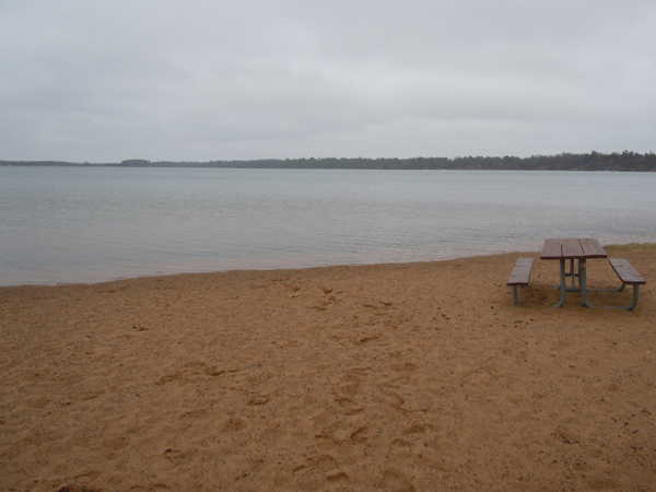 Devils Lake beach - near Webster, WI
