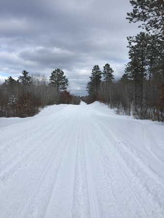 Snowmobile trails in Danbury, WI