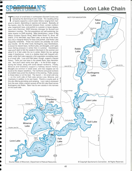 Minerva Chain of Lakes courtesy of Sportsman's Connection
