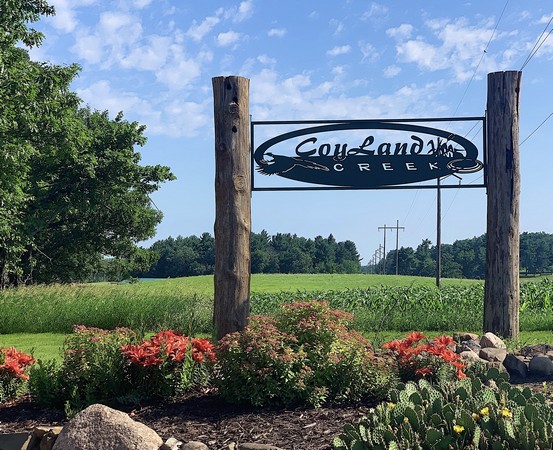 CoyLand Creek summer hunting sign