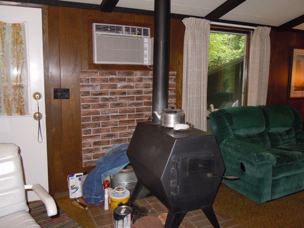 Messy and dangerous items next to oven