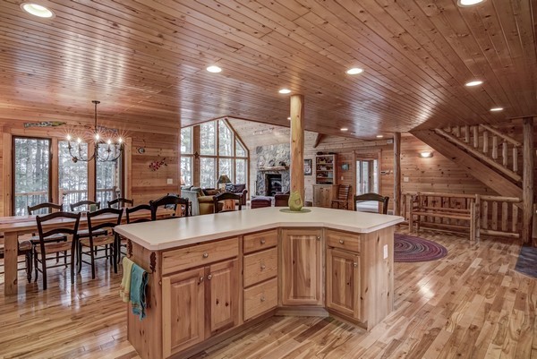 Open concept kitchen