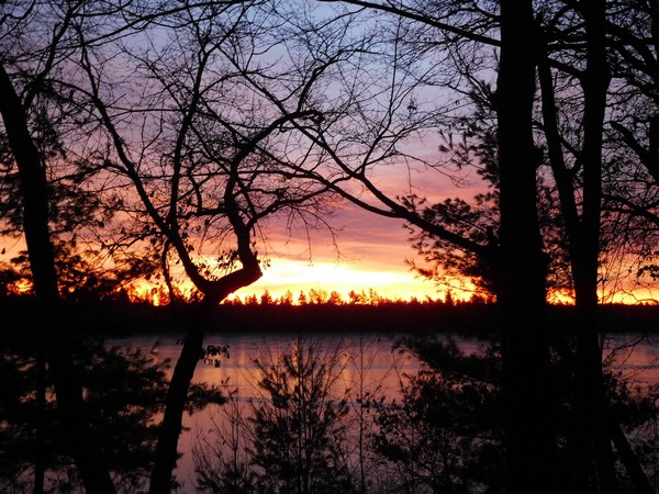 November sunrise in Northwestern WI