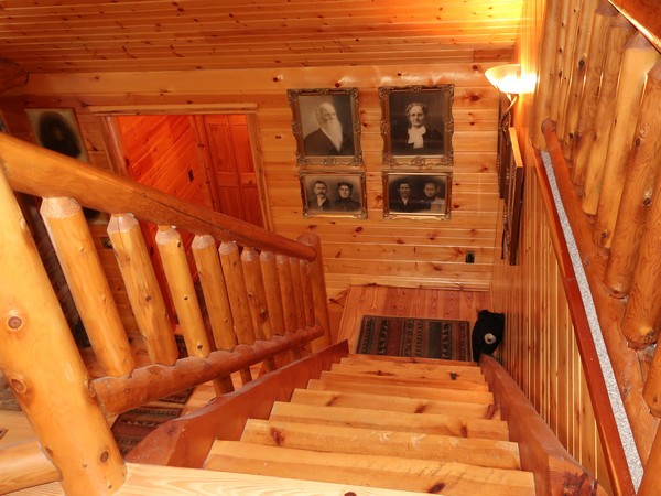 Log staircase